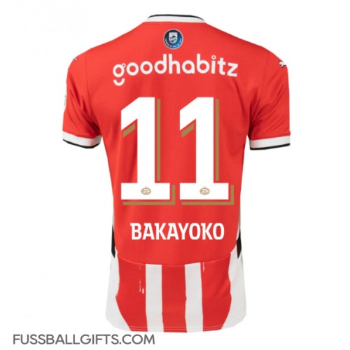 PSV Eindhoven Johan Bakayoko #11 Fußballbekleidung Heimtrikot 2024-25 Kurzarm